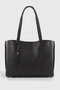 Zoozie Bags Bolsa de Hombro de Cuero PU Negro